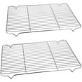 thumbnail image 1 of Baking Rack Cooking Rack Set of 2-17.7''x11.4'', Stainless Steel Wire Cooling Drying Roasting Rack, Fits Half Sheet Cookie Pans, Commercial Quality, Oven & Dishwasher Safe, 1 of 7
