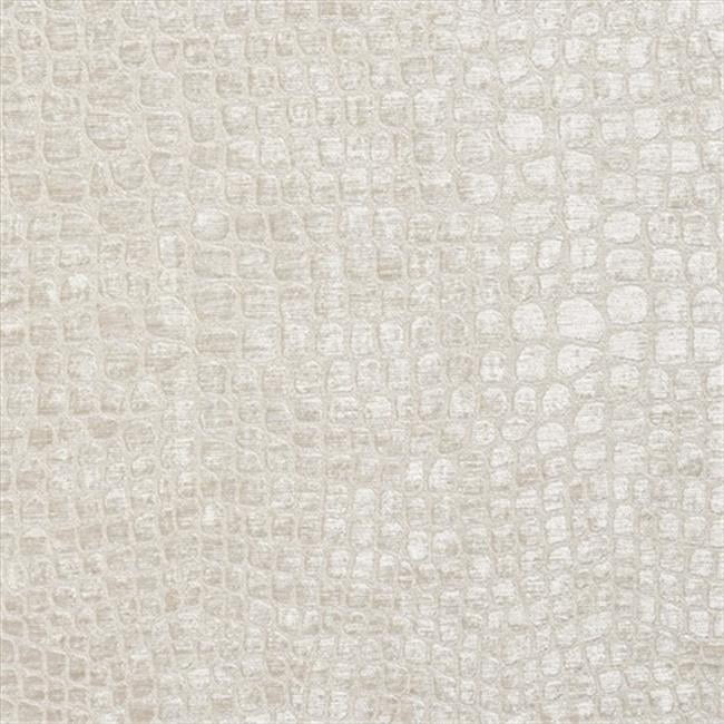 Designer Fabrics K0151E 54 in. Wide Off White Textured Alligator Shiny