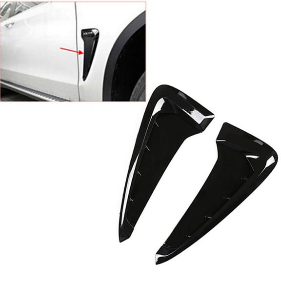 Car Side Wing Air Flow Fender Grille Intake Vent Trim For- X5 F15 2014-2018 Decoration Accessories