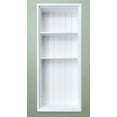 thumbnail image 2 of 14x36 White Recessed Sloane Wall Niche (w/ beadboard back and two shelves), 2 of 2