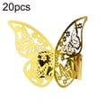 thumbnail image 2 of SPRING PARK 20Pcs Butterfly Napkin Ring Paper Holder Chirstmas Thanksgiving Napkin Ringsfor Wedding Dinner Party Gifts Favor Table Holders, 2 of 7