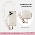 thumbnail image 4 of Juego de cordones para smartphone KEDZIE de cuero vegano universal, 4 of 7