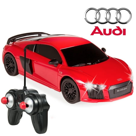 Best Choice Products 1/24 Scale Licensed RC Audi R8 Luxury w/ Lights, 27MHz Frequency, (Best Value Luxury Car 2019)