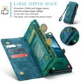 thumbnail image 5 of CaseMe Leather Case for Samsung Galaxy S24 5G,2 in 1 Detachable Wallet Case with 8-Card Holder Zipper Bills Slot,Magnetic Shockproof Flip Leather Cover Zipper Pocket Phone Cases,Blue, 5 of 8