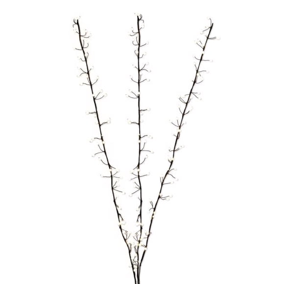 Ramas iluminadas con LED de color blanco cálido para decoración de jardín