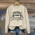 thumbnail image 4 of ADSSDQ Womens Game Day Sweatshirt Hoodies Football Mom Hoodies Long Sleeve Crewneck Football Season Shirts Casual Fall Pullover Top FB39-Khaki 2XL, 4 of 4