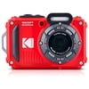 KODAK PIXPRO WPZ2 Rugged Waterproof Digital Camera 16MP 4X Optical Zoom 2.7" LCD Full HD Video, Red