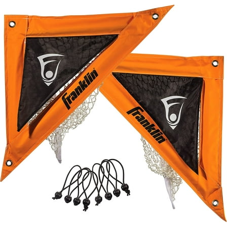 Franklin Sports Lacrosse Corner Shooting Targets for Kids & Adults - 2 Targets, Orange/Black