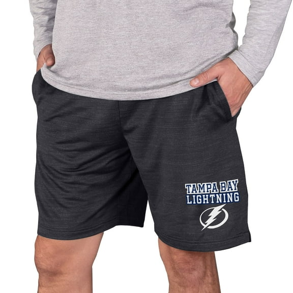 Men's Concepts Sport Charcoal Tampa Bay Lightning Bullseye Knit Jam Shorts