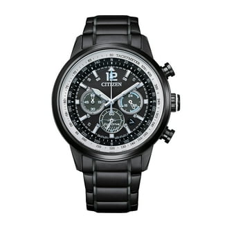 Citizen Men's Eco-Drive Black IP Stainless Steel Chronograph Watch