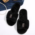 thumbnail image 3 of Fuzzy Slippers Ofreoo Women's Fashion Casual Winter Solid Color Home Indoor Cotton Slippers, 3 of 8