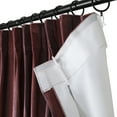 thumbnail image 3 of TWOPAGES 52"x102" Pinch Pleat Printed Velvet Drape Soft Privacy Curtain for Kids Room, 1 Panel, Wine, 3 of 6