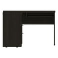 thumbnail image 2 of Home Square 2-Piece Set with L-Shaped Desk and 2 Door Bookcase in Black, 2 of 17