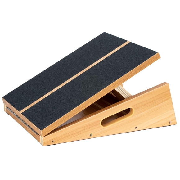 Strongtek Tabla Inclinada De Madera Profesional, Tabla Inclinada Ajustable Y Tabla Elástica Para Pantorrillas, Diseño De Mango Lateral Adicional Para Portabilidad, Cobertura Completa
