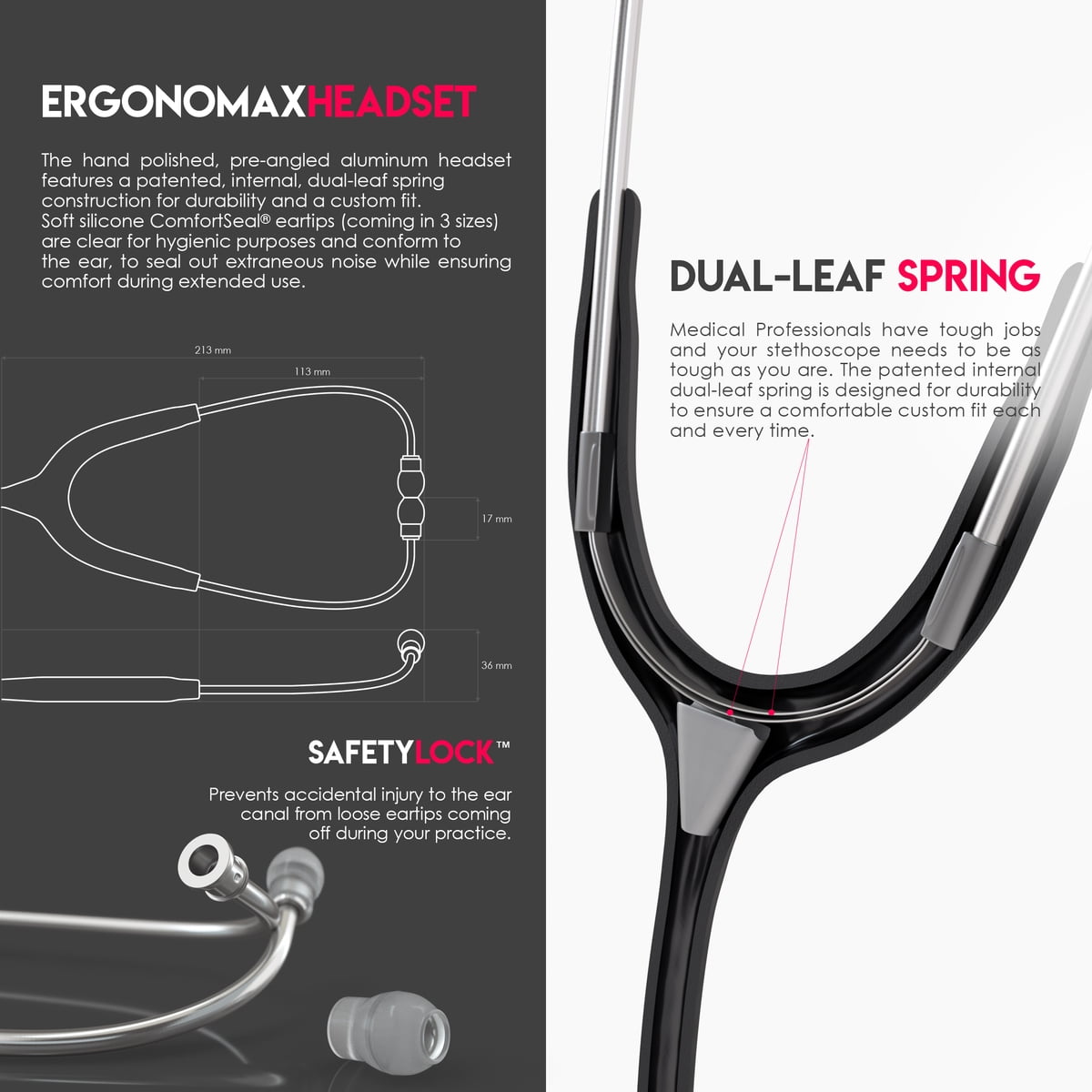 MDF Acoustica Dual Head Stethoscope