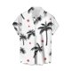 thumbnail image 1 of Mens Manga Corta Botón Abajo Camisas Casual Suelto Impreso Cardigan Girar Cuello Blusa, Transpirable para el Entrenamiento, 1 of 1