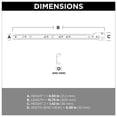 thumbnail image 4 of Franklin Brass D68816k-B 16" 3/4 Extension Euro Slide Drawer Slides - White, 4 of 5