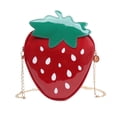 thumbnail image 2 of JoveMarine Women's Cute Strawberry Design Crossbody Shoulder Bag Creative Leather Purse and Coin Bag Perfect Gift for Girls and Fashion Lovers Red, 2 of 8