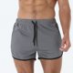 thumbnail image 5 of Pantalones Cortos para Hombre con Cremallera Bolsillos Malla Pantalones Cortos Respirables, Cordón de Cintura para el Entrenamiento Y Casual, 5 of 7