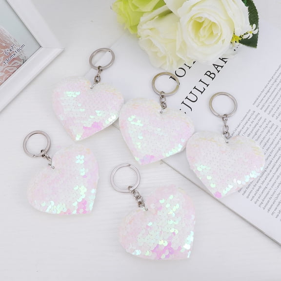 KONTONTY 5Pcs Shape Keychain Pendant Stylish Durable Key Accessory