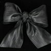 Black Deco Moire Satin Craft Ribbon 4" x 27 Yards