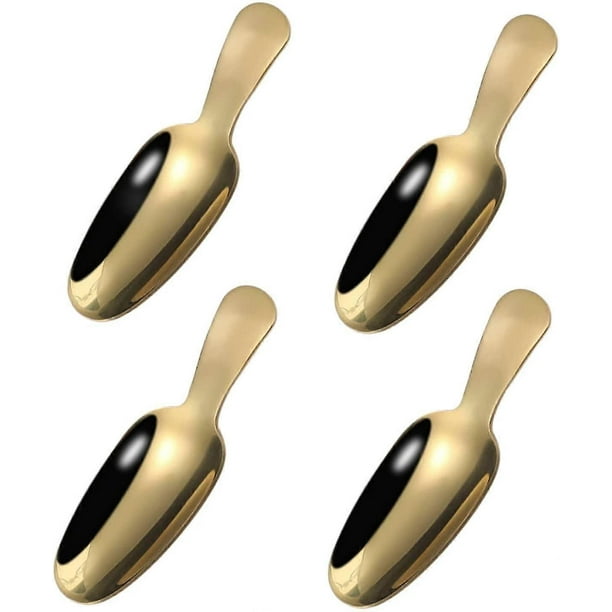 4 Pack Coffee Spoon Small Tea Spoon Dessert Spoon, Mini Cake Spoon Small Coffee Spoon