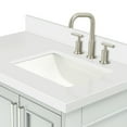 thumbnail image 5 of Ariel Stafford 37 Inch Single Right Offset Rectangle Sink Vanity With White Quartz Countertop W/1.5" Edge In Grey, 5 of 11