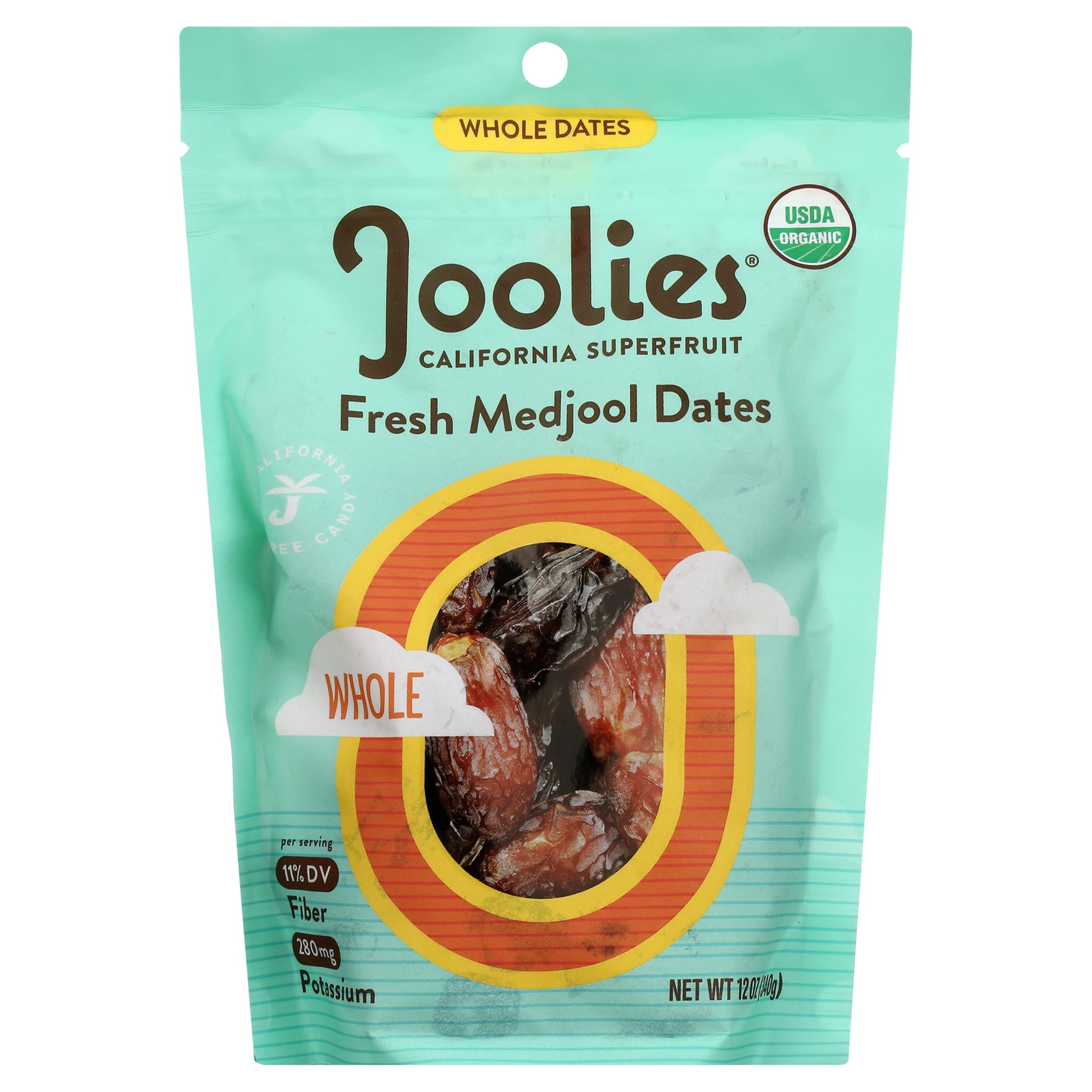 (2 pack) Joolies Organic Whole Medjool Dates, 12oz SUP