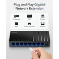 thumbnail image 2 of Cudy GS108D 8 Port Gigabit Ethernet Network Switch,Ethernet Splitter - Desktop, Fanless, Traffic Optimization, Plug and Play, 2 of 9