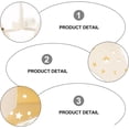 thumbnail image 3 of ABPETE Paper Star Lantern Lampshade 9 Pointed Star Hanging Decorations for Christmas New Year Wedding Party Holiday Birthday (3Pcs,White), 3 of 9