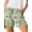 Green Floral, variant on Fantaslook Womens Casual Shorts Elastic Waist Drawstring Shorts Pants with Pockets Summer Beach Floral Shorts