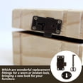 thumbnail image 1 of ELAYARD 2Ud Cerradura De Caja Y Mueble En Negro Con Y Fácil Instalación, 1 of 8