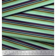 thumbnail image 3 of Soimoi Japan Crepe Satin Fabric Horizontal Stripe Printed Craft Fabric by The Yard 42 Inch Wide, 3 of 3