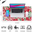 thumbnail image 5 of Long Mouse Pads for Desk,Pioneer Flower Floral Print Pattern Desk Mats on Top Of Desks, Desk Mouse Pad Extra Large with 3mm Non-Slip Base and Stitched Edge for Gaming,Office,Work,Home 31.5"x15.7", 5 of 6