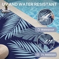 thumbnail image 4 of DEORAB Outdoor Rug 8'x10' Waterproof Reversible Patio Rug Portable Plastic Straw Outside Carprt for Beach Garden RV Camping Porch Deck Backyard, Navyblue & Babyblue, 4 of 8
