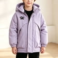 thumbnail image 7 of Lutiedan Boys Warm Winter Jacket Thick Fleece Full Zip Hooded Snow Coat Outdoor Windproof Casual Jacket with Pocket Size 5-15, 7 of 7