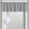 thumbnail image 2 of Ambesonne Abstract Geometry Valance Pack of 2, Rhombus Grids, 54"X12", Charcoal Grey White, 2 of 5