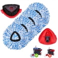 thumbnail image 2 of HSAPOW-Spin Mop Refills Compatible with OCedar RinseClean 2-Tank System - 6-Piece Set Includes 4 Washable Microfiber Replacement Heads, 1 Base & 1 Small Gray Full Cleaning Brush - Floor Cleaning Acce, 2 of 4