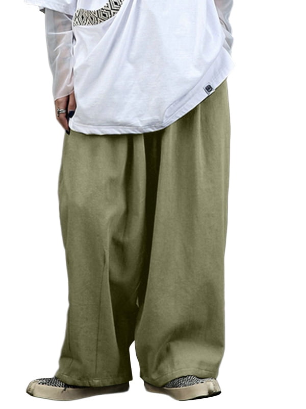 Men's Oversized Drawstring Cotton Baggy 