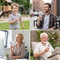 thumbnail image 7 of ATUPEN Handheld Mini Fan, 3 Speed 1200mAh Rechargeable Portable Fan for Office Travel Outdoor Fathers Day Gifts (White), 7 of 7