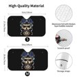 thumbnail image 3 of WARHOOME Car Sunshades for Windshield, Motorcycle Skeleton Print Universal Block Heat and UV Rays Car Sun Shade, Medium, 3 of 7