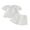 White, variant on Cenuakty Toddler 0-3T Girls Summer Outfit Ruffled Hem Button up Short Sleeves T-Shirt and Elastic Shorts Set Cute 2 Piece Clothes