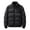 Black, variant on Leesechin Big & Tall Jackets for Men Loose Plush Warm Cotton Hooded Jacket Long Sleeve Parkas Black M