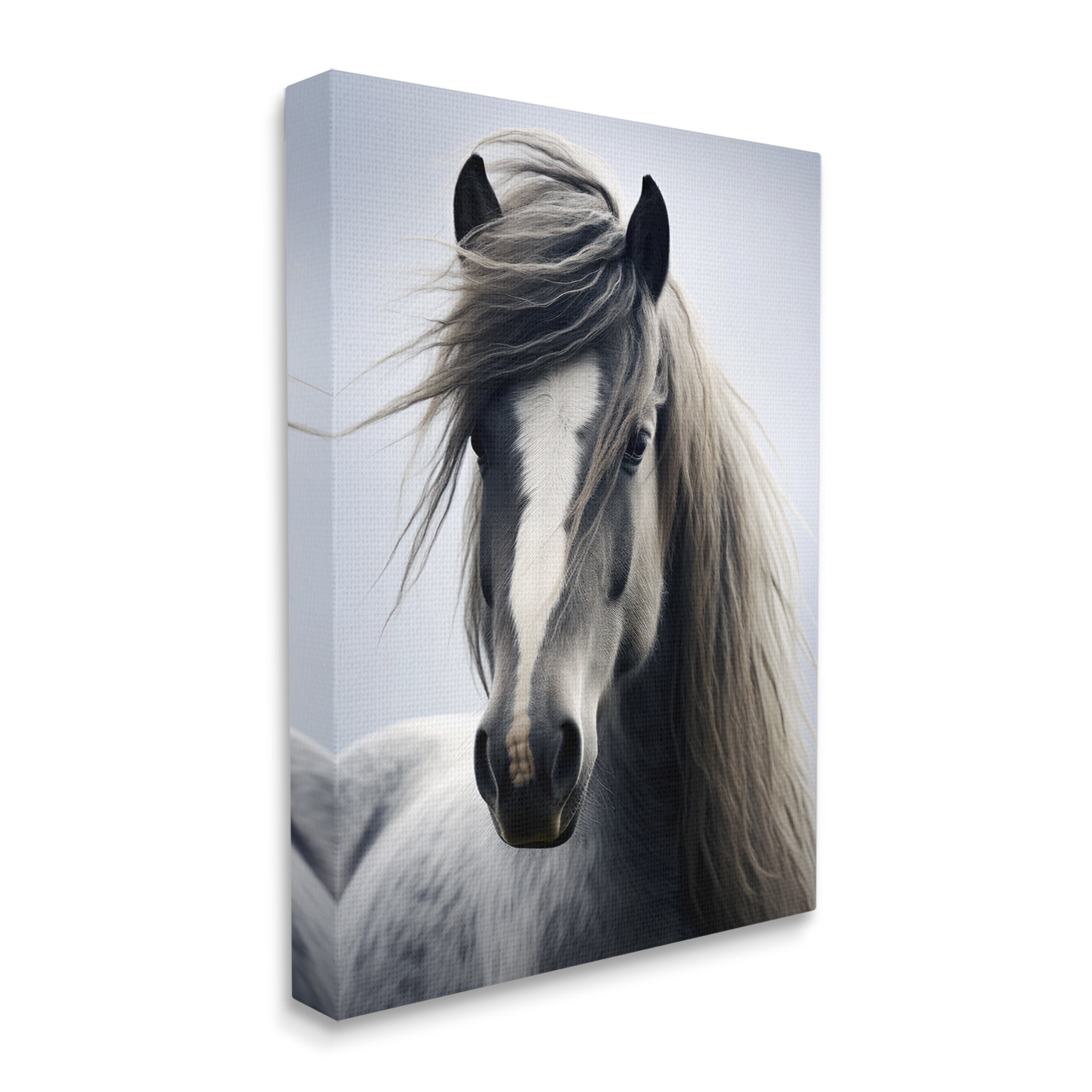 Stupell Industries Windblown Horse Mane Animals & Insects Photography Gallery Wrapped Canvas Art Print Wall Art, 30 x 40