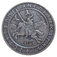 thumbnail image 1 of Hobo US monedas chapadas en plata, moneda de decoración del hogar, monedas coleccionables mágicas de la suerte, regalos de Navidad, 1 of 3