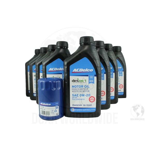 Kit de cambio de aceite Stone River AC Delco 0W-20 filtro PF63