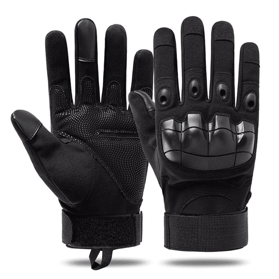 JupiterGear Unisex Airsoft Gloves with Touchscreen Fingertip Capability for Outdoor Sports Black X-Large