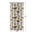 thumbnail image 5 of White Cow Sunflower Pattern Shower Curtain 36"x72" ,Bathroom Decorative Shower Curtains Set with 12 Hooks,Modern Waterproof Washable Shower Curtain, 5 of 6