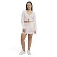 thumbnail image 2 of Mills by Millie Bobby Brown Women's Fold Over Ribbed Mini Skirt, Sizes XXS-XXL, 2 of 5