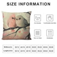 thumbnail image 5 of Orinice Hearts Graphic Decorative Throw Pillow Cover for Home Couch Living Room Bed Sofa - Short Plush Material - Invisible Zipper Design - Indoor Use - 1PC 24x24in, 5 of 5